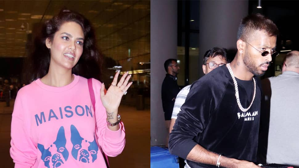 Airport diaries: Esha Gupta, Hardik Pandya turn heads in style! Pics