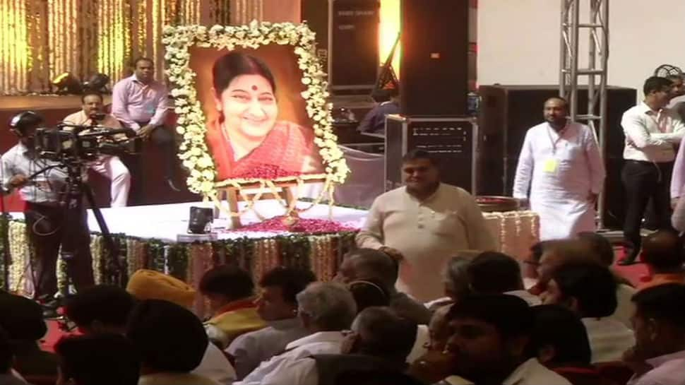 PM Narendra Modi, Amit Shah attend condolence meet for Sushma Swaraj