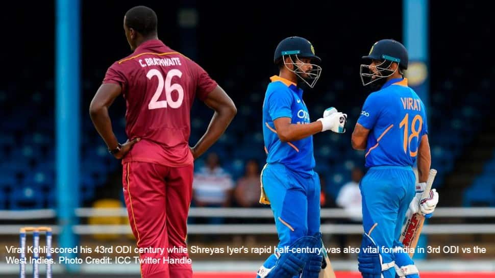 India win 3rd ODI vs West Indies riding on Virat Kohli and Shreyas Iyer