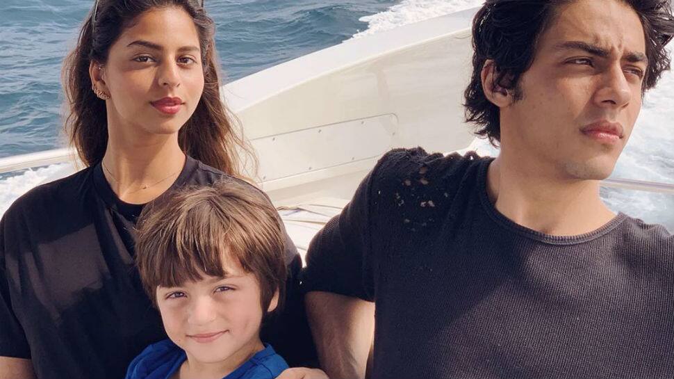 Missing Suhana Khan in Aryan and AbRam&#039;s Raksha Bandhan pics