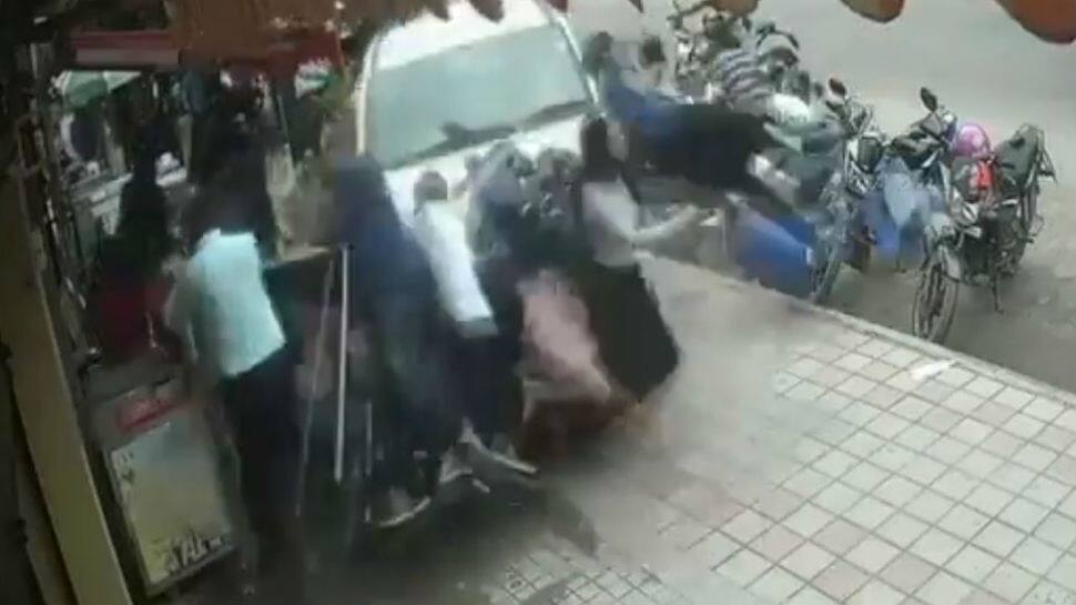 Horror caught on tape: Drunk driver rams pedestrians in Bengaluru