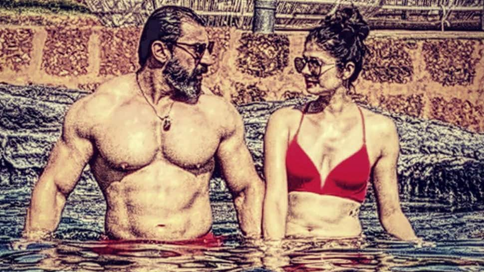 Pooja Batra and Nawab Shah trend for their pool pic - See here