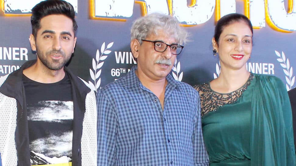 In pics: Ayushmann Khurrana and Tabu celebrate Andhadhun&#039;s National Award win