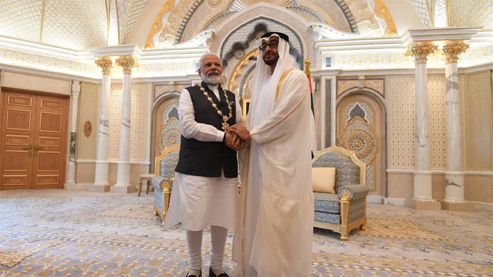 PM Modi conferred UAE&#039;s highest civilian honour &#039;Order of Zayed&#039;