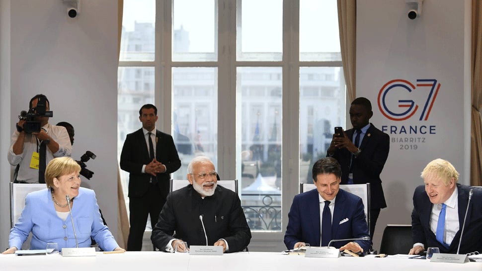 PM Modi reiterates India&#039;s commitment in tackling global challenges at G7 summit in France