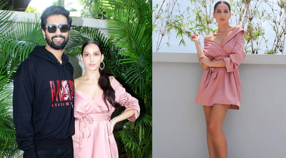 Nora Fatehi, Vicky Kaushal make a style statement at &#039;Pachtaoge&#039; success party—Pics