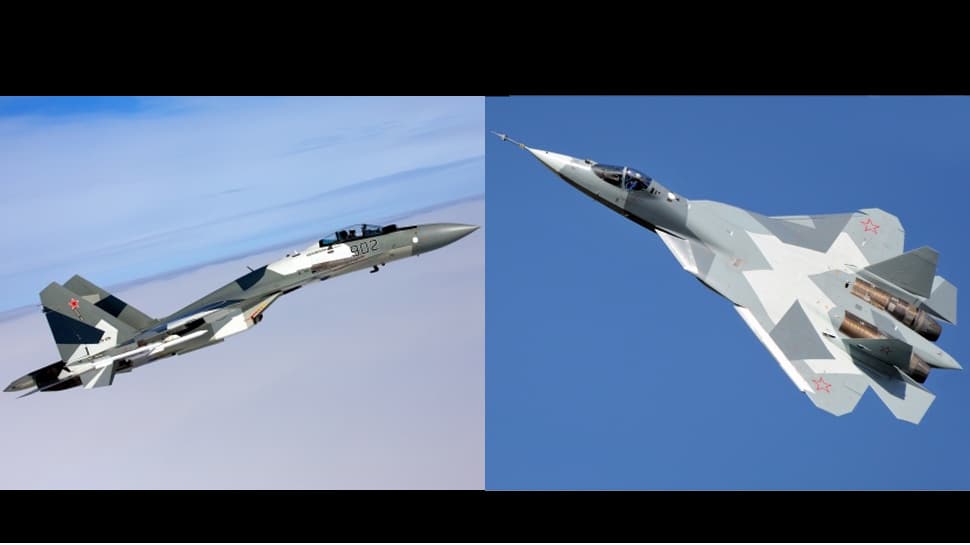 Resultado de imagen de Su-35S y Su-57E.