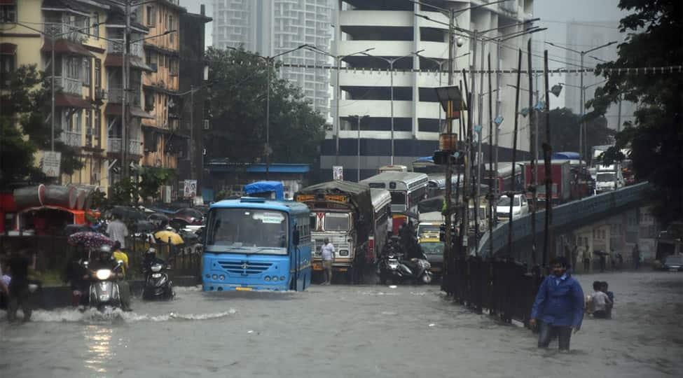 Road, rail, air traffic hit as rains pound Mumbai; heavy showers predicted on Thursday