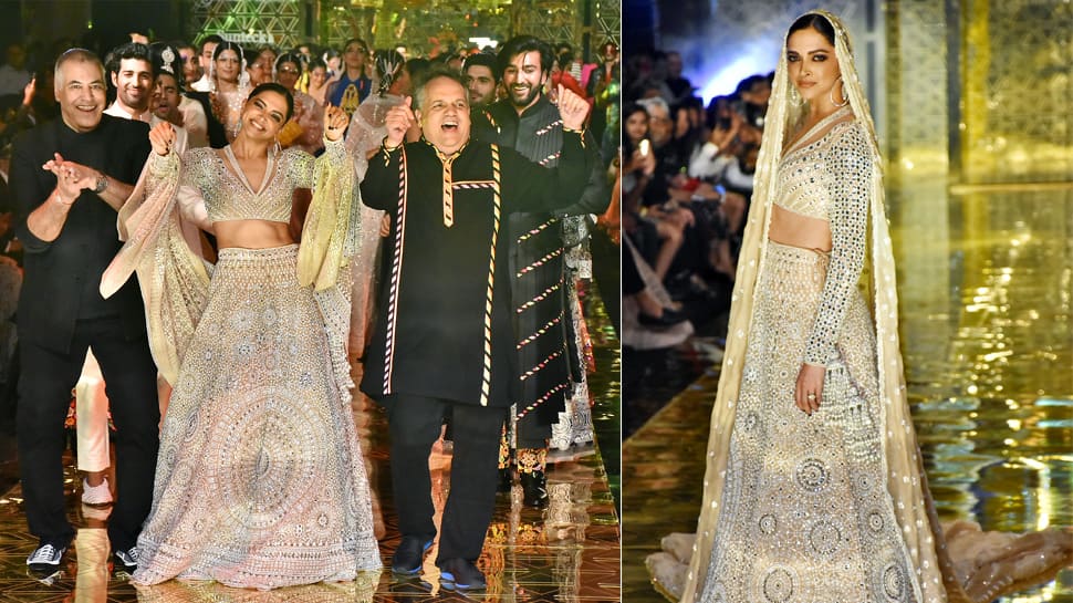 Deepika Padukone slays on ramp, dances to &#039;Disco Deewane&#039; at Abu Jani-Sandeep Khosla&#039;s 33 years in fashion celebrations—Watch