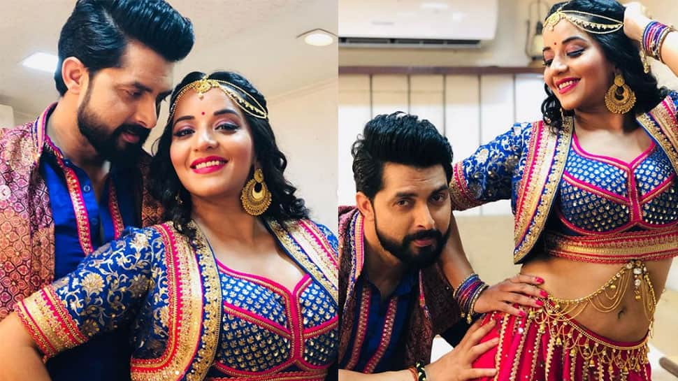 Monalisa dances to &#039;Tinku Jiya&#039; song with hubby Vikrant and it&#039;s unmissable - Watch