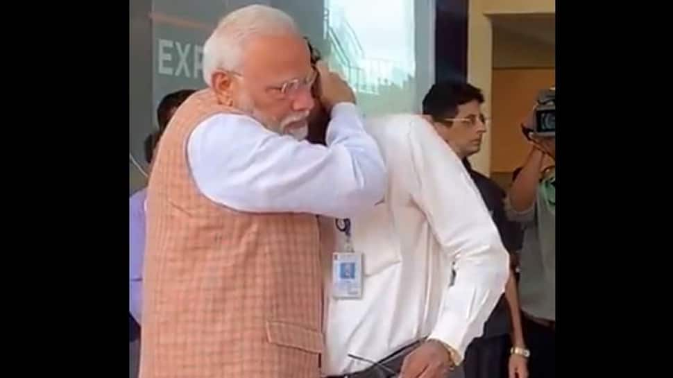 Watch: ISRO chief K Sivan breaks down as PM Narendra Modi consoles him