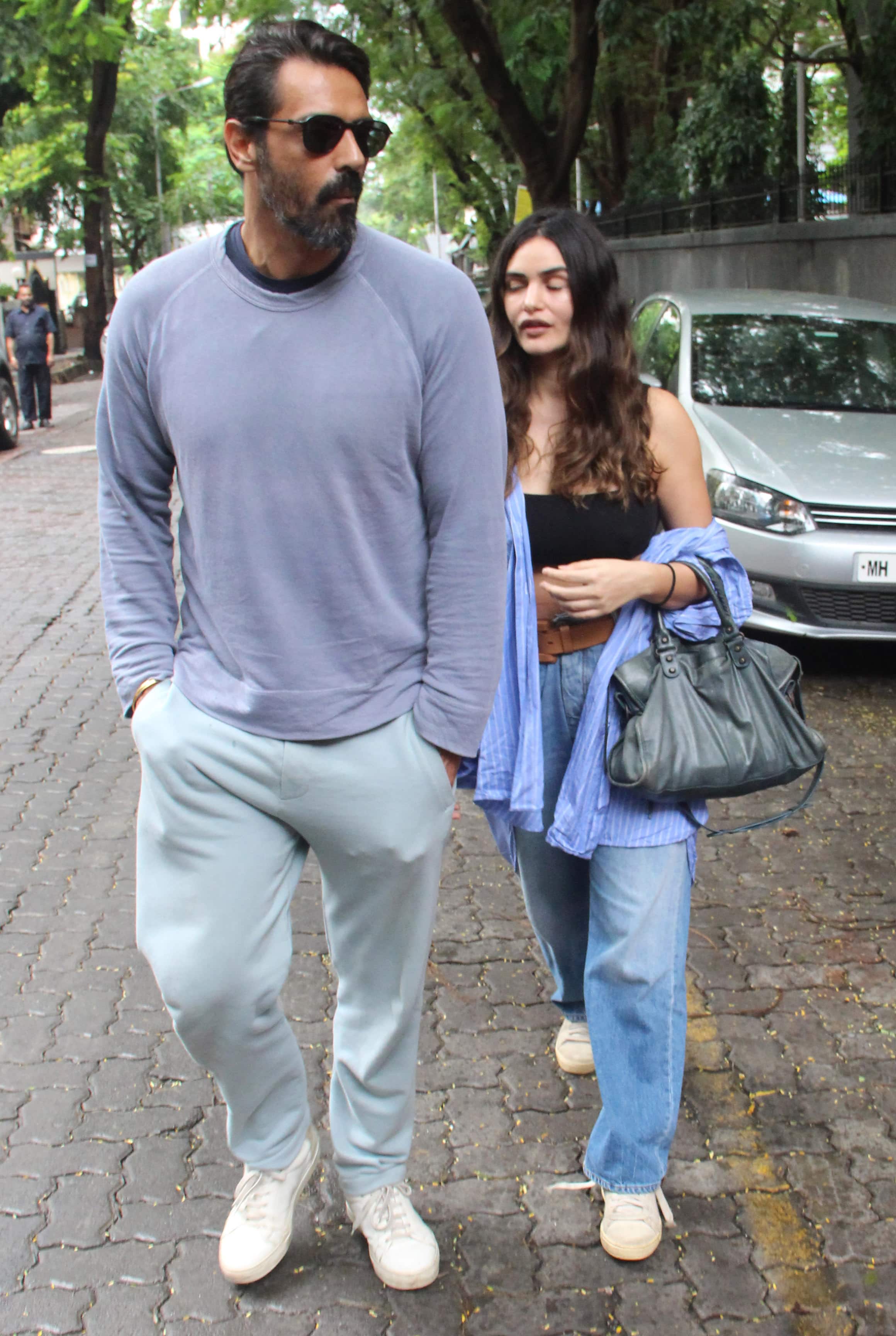 Photo Gallery Arjun Rampal Spotted Outside A Restaurant With Girlfriend Gabriella Demetriades
