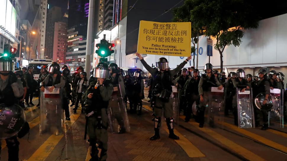 Hong Kong protesters hit pause in remembrance of 9/11 attacks