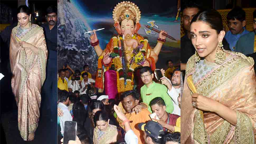 Deepika Padukone visits Lalbaugcha Raja for Ganpati darshan—Photos