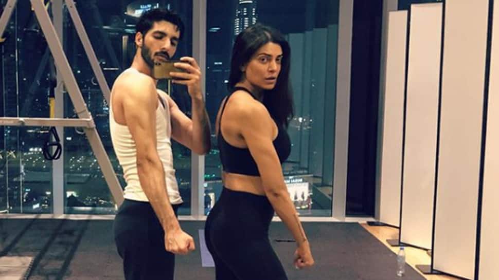 Sushmita Sen bends backwards for boyfriend Rohman Shawl and you can&#039;t miss the video—Watch