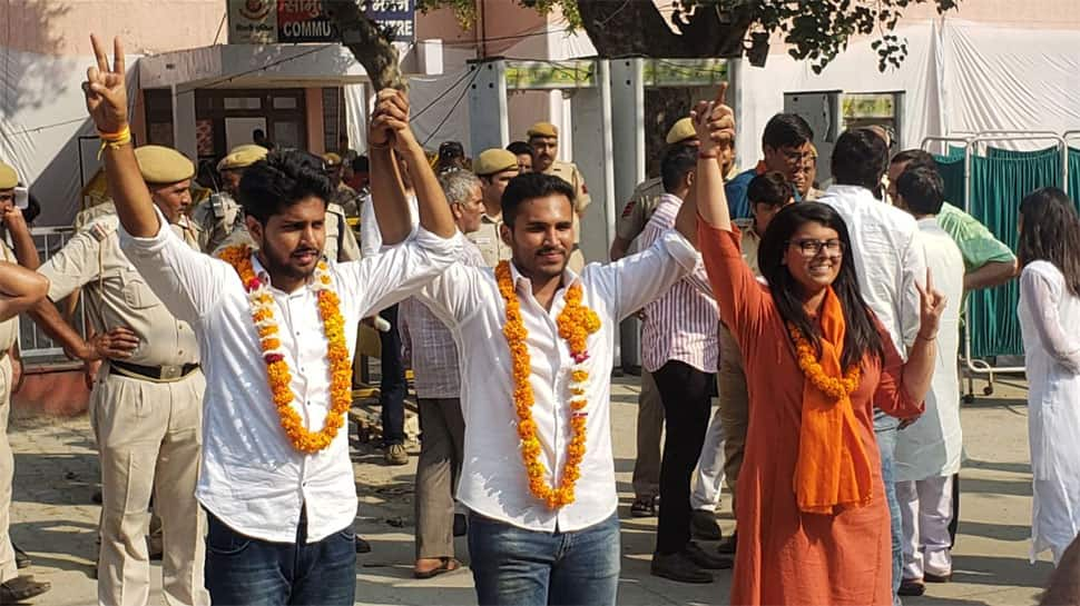 ABVP sweeps DUSU polls 2019, wins 3 seats, NSUI bags one