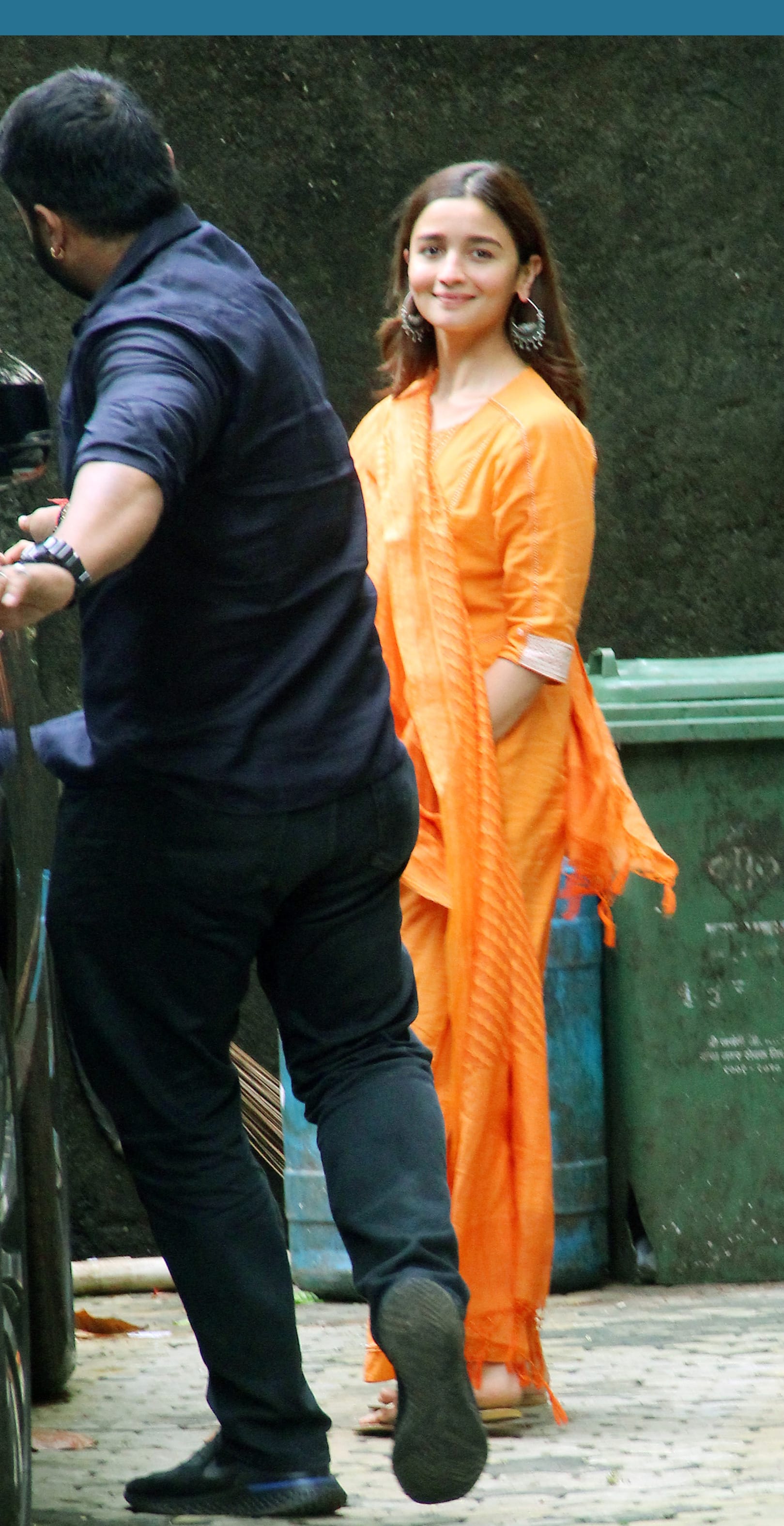 Alia Bhatt clicked outside Bhansali's office in Mumbai