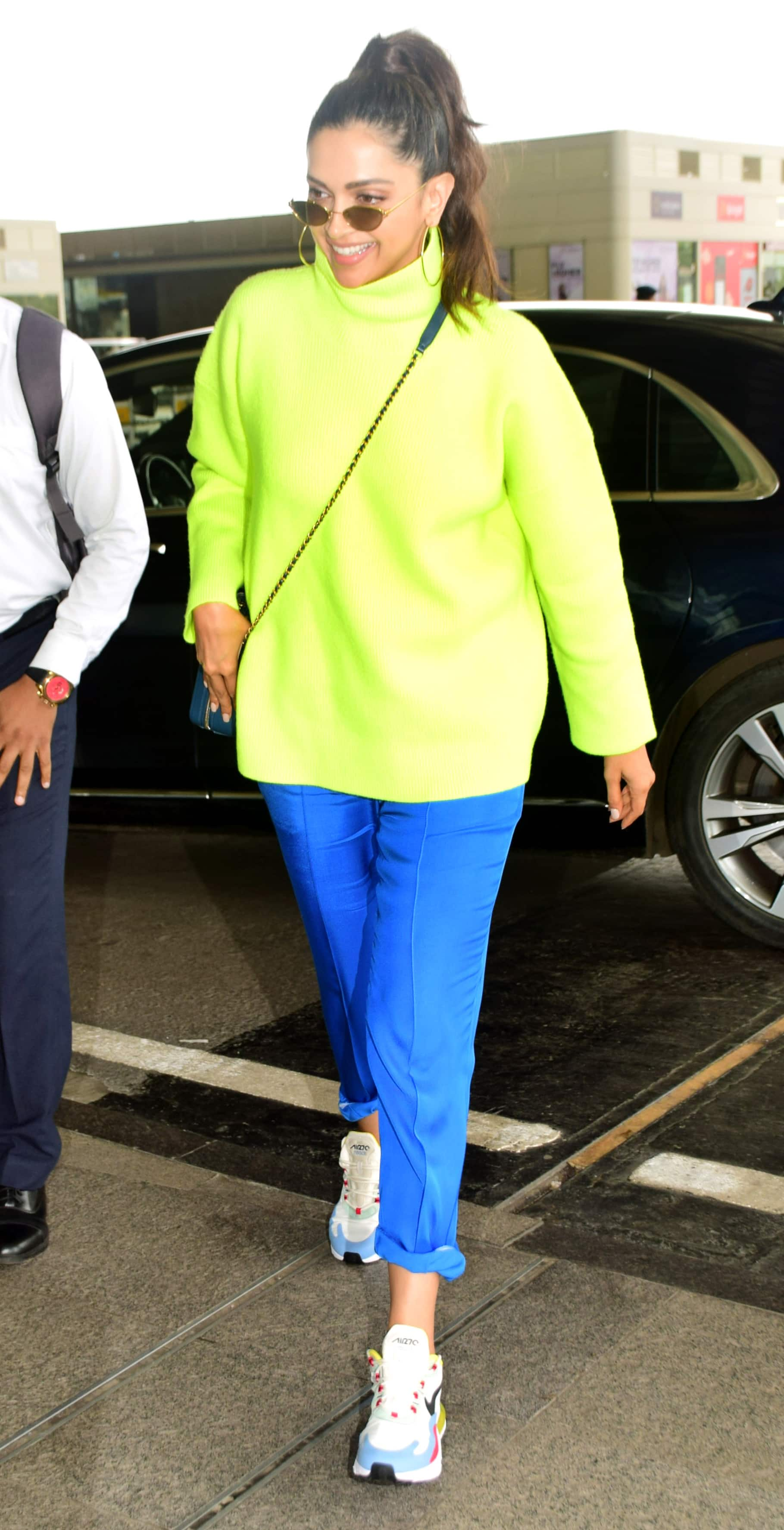 Deepika Padukone at the Mumbai airport