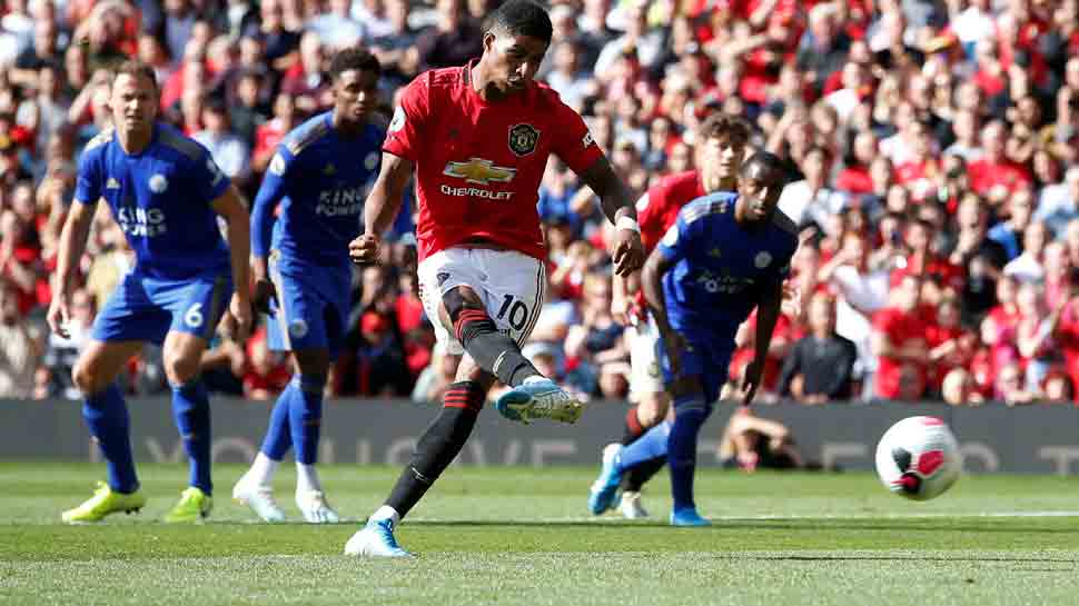 Manchester United go fourth as Marcus Rashford penalty beats Leicester City