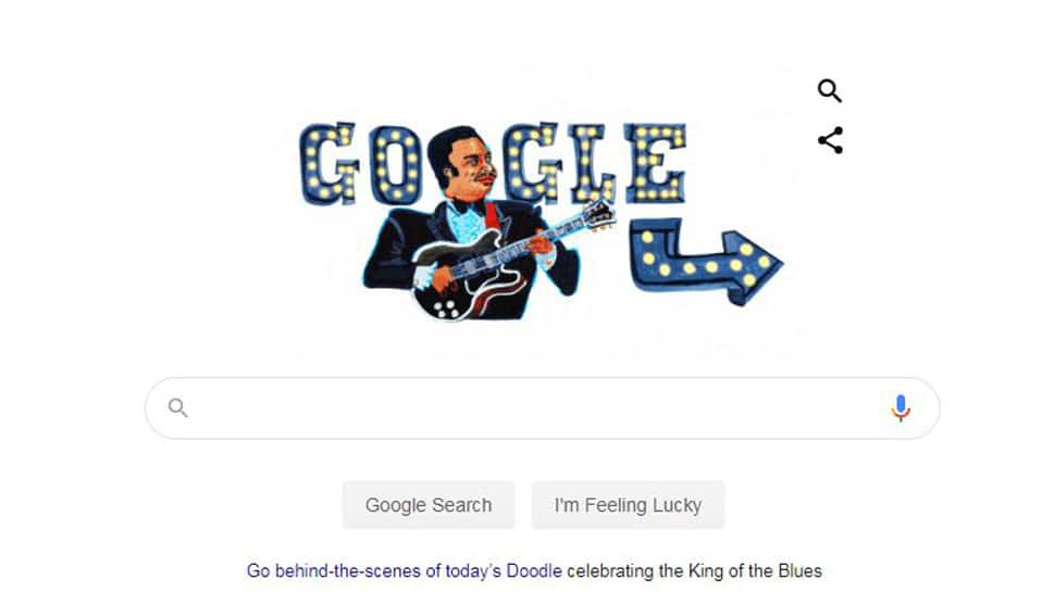 Google Doodle pays tribute to musician BB King on his 94th birth anniversary