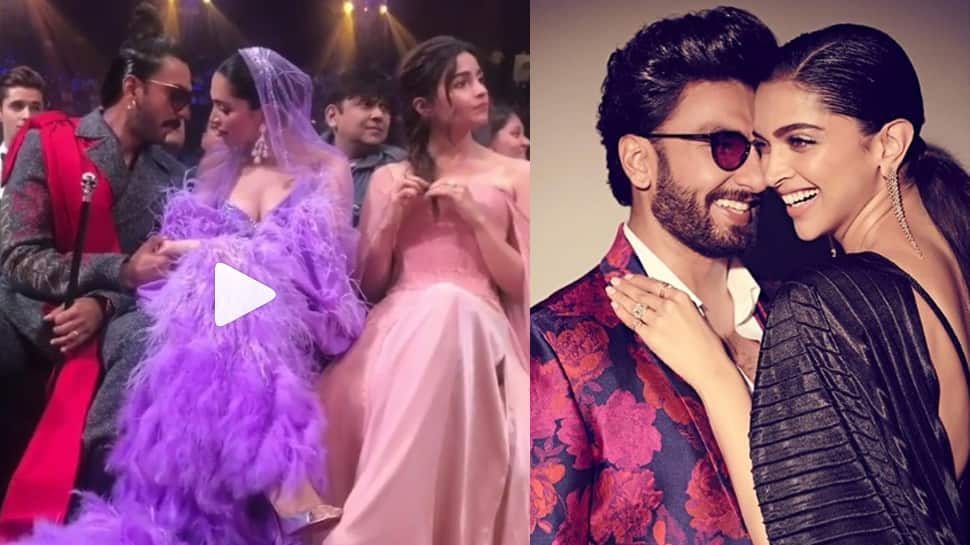 Ranveer Singh and Deepika Padukone can&#039;t take their eyes off each other during IIFA 2019—Watch