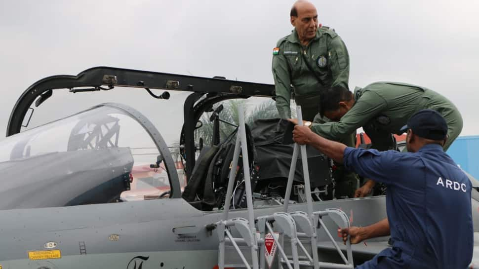 Exhilarating, amazing, says Rajnath Singh after flying in LCA Tejas