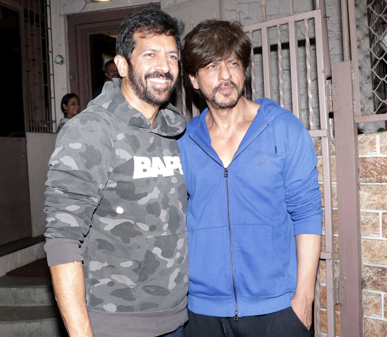 SRK clicked at a dubbing studio