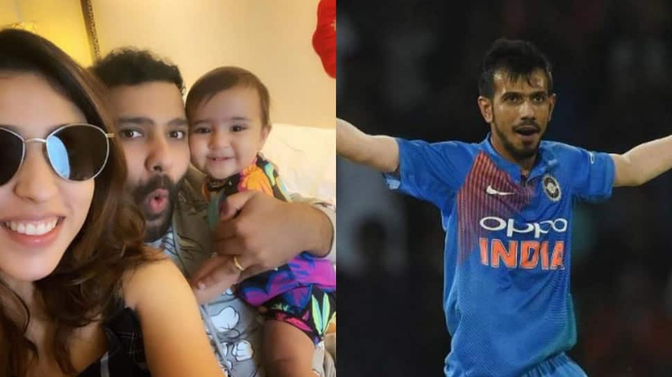 Yuzvendra Chahal engages in hilarious banter with Rohit Sharma&#039;s wife