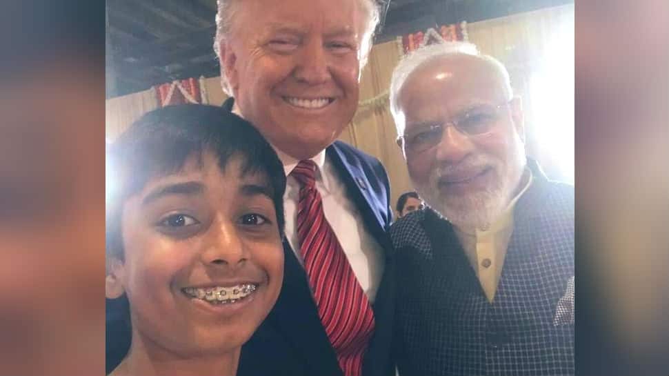 &#039;Most powerful selfie&#039;: Twitter on PM Modi, Donald Trump&#039;s viral selfie with boy at Howdy, Modi! event