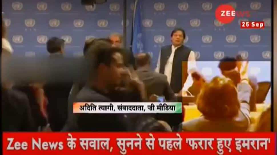 Watch: Imran Khan leaves the stage as Zee News journalist asks a question