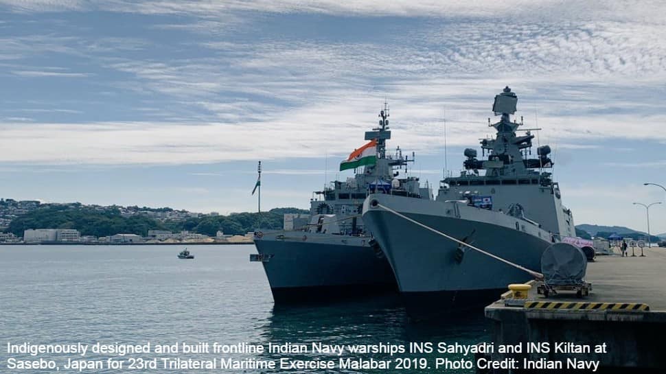 Malabar 2019: Indian Navy takes part in military drills with Japan and US forces