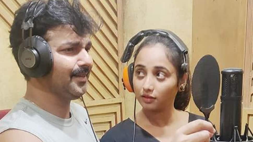 Rani Chatterjee records a song with Pawan Singh- See pic