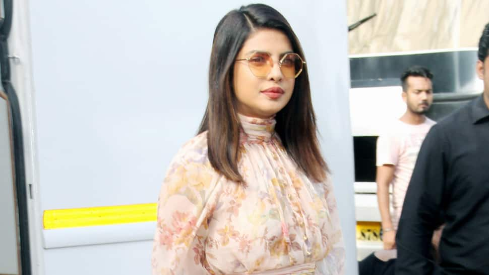 Priyanka Chopra looks pretty in a floral dress for &#039;The Sky is Pink&#039; promotions—Pics