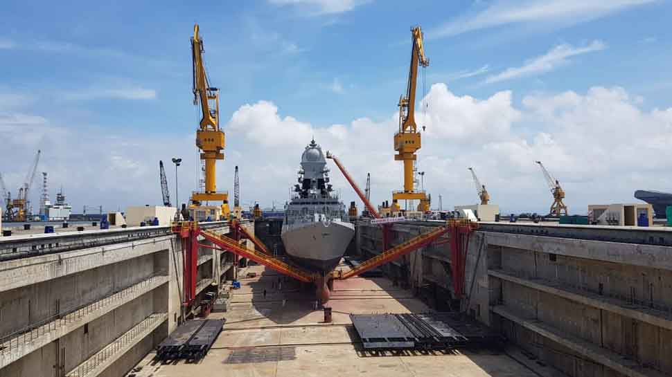 Rajnath Singh inaugurates Navy&#039;s biggest aircraft carrier dry dock in Mumbai