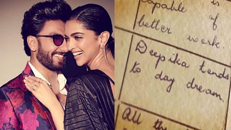 Deepika Padukone shares snippets of her school report card, Ranveer Singh posts hilarious comments