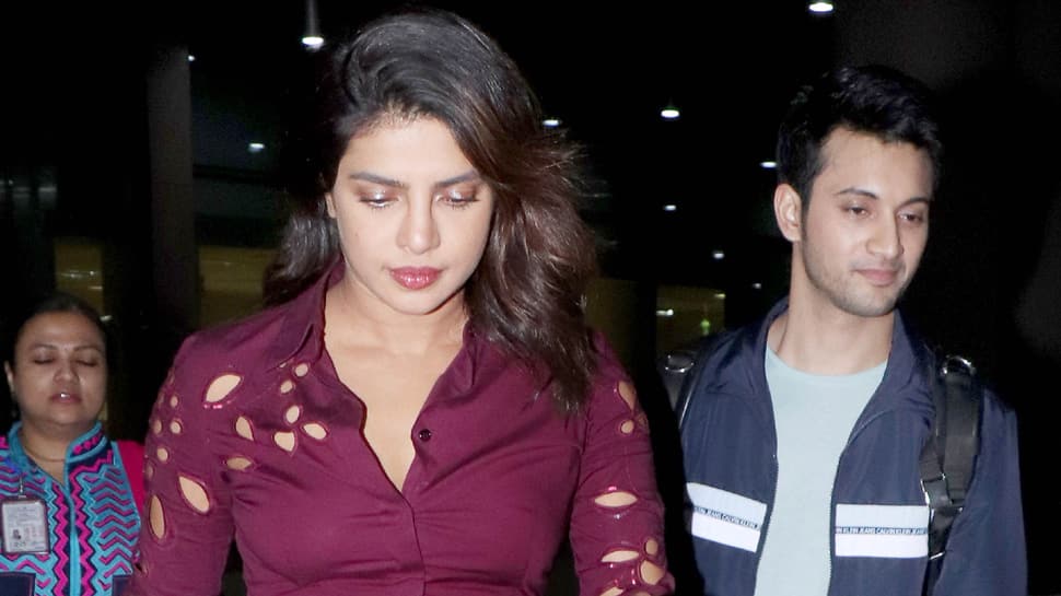 Priyanka Chopra spotted with &#039;The Sky is Pink&#039; co-star Rohan Saraf in Mumbai—Pics