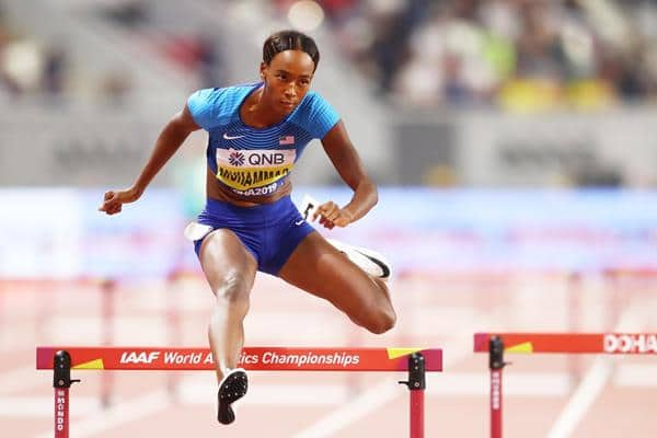 World Athletics Championships: USA&#039;s Dalilah Muhammad snaps 400m hurdles world record to clinch gold