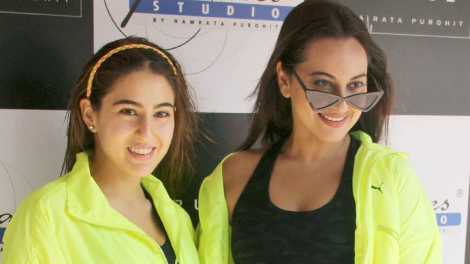 Sara Ali Khan, Sonakshi Sinha twin in neon and black—Pics