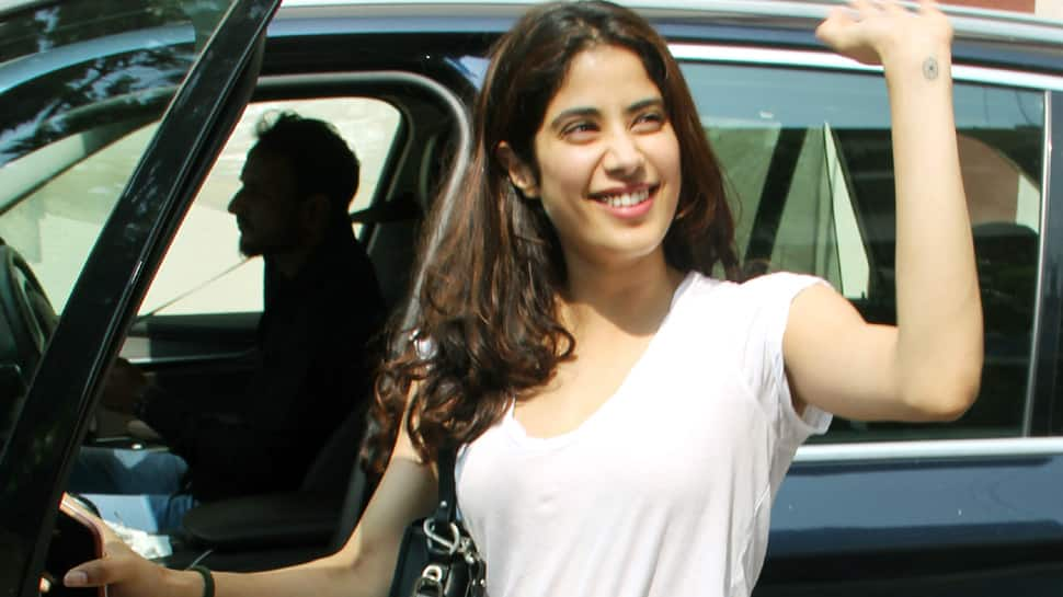 Janhvi Kapoor slays the casual look in a white tee with denims—Pics