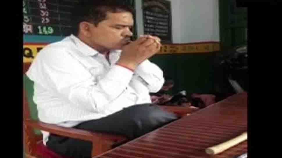 Teacher in UP suspended after video of him smoking in class goes viral