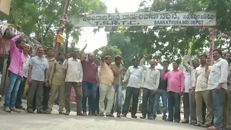 Buses remain off roads in Telangana as strike enters 2nd day