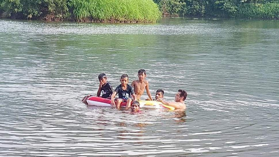 Salman Khan takes a deep dive with cool kids