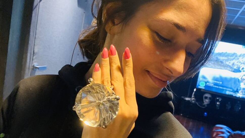 Tamannaah gets a 'bottle opener' fifth-largest black diamond gift and it can hurt your eyes!