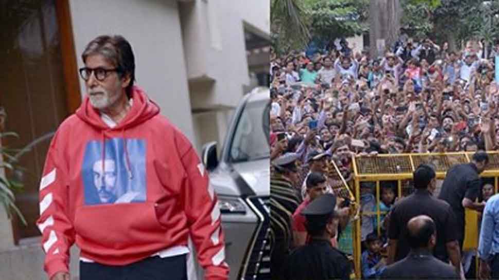 Here&#039;s how frenzied fans queued outside Amitabh Bachchan&#039;s residence on his birthday