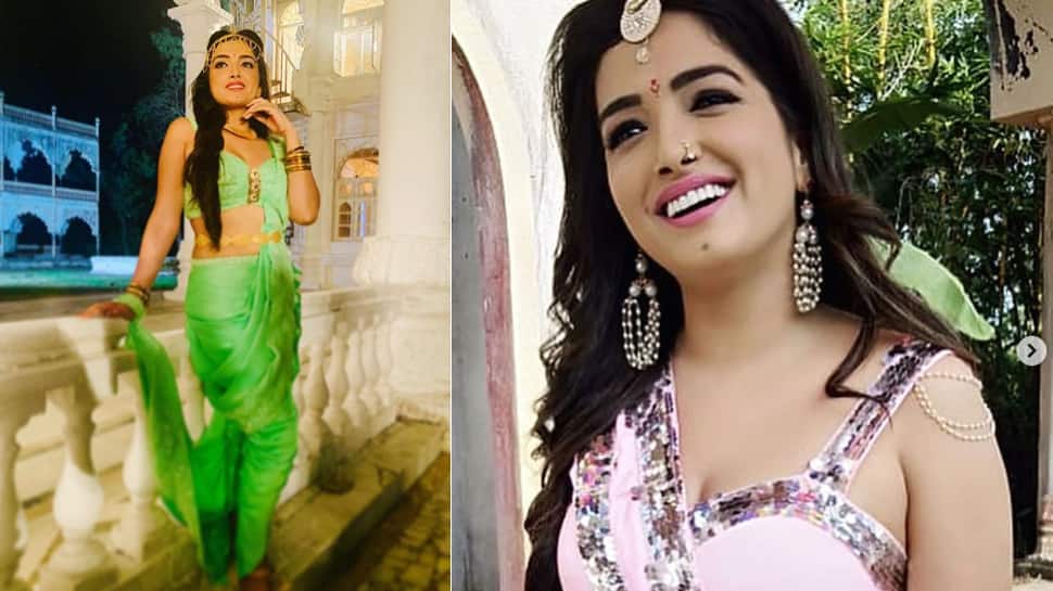 Aamrapali Dubey shares new look for upcoming film &#039;Raj Mahal&#039;—Pics