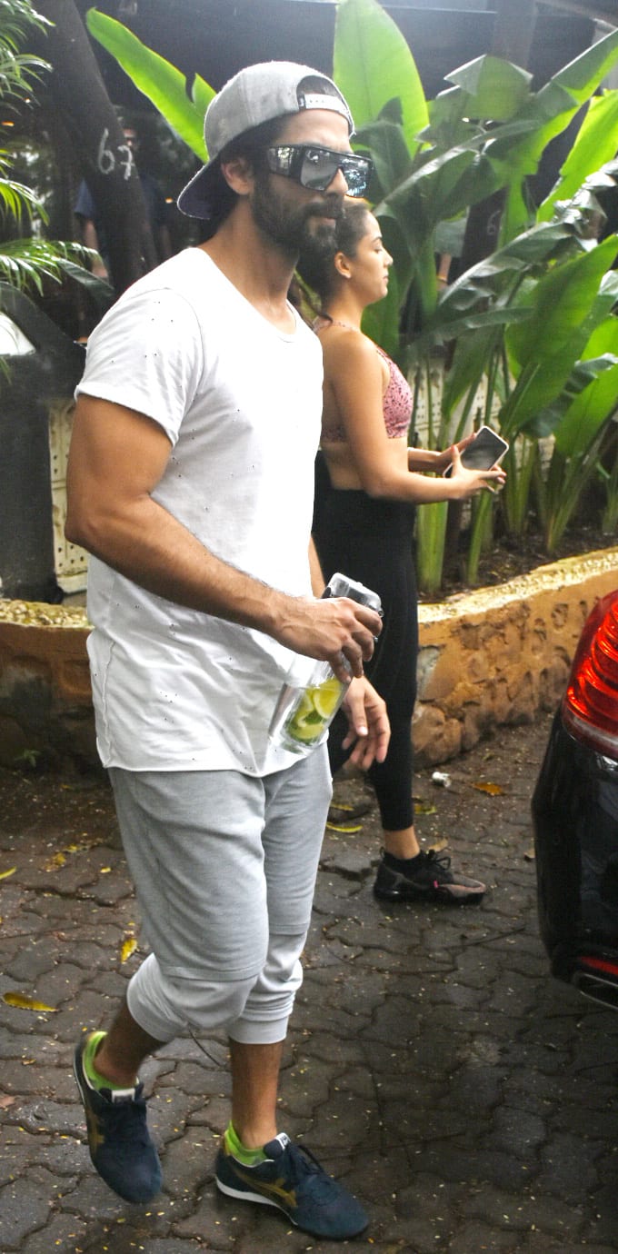 Shahid Kapoor, Mira Rajput slay the gym look