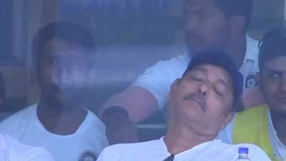 Ravi Shastri&#039;s napping image becomes subject of jokes on social media