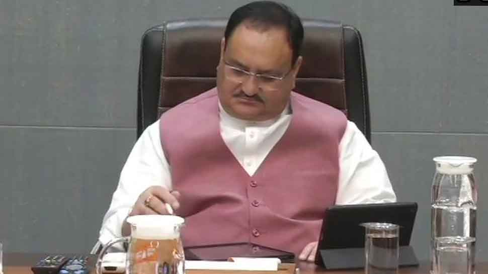 BJP party president JP Nadda held meeting to review party&#039;s performance on Tuesday