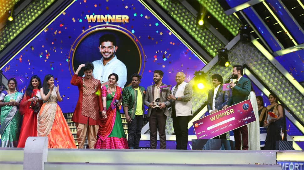 Aslam emerges victorious in the latest season of Zee Tamil&#039;s Sa Re Ga Ma Pa Seniors Season 2