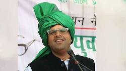 Dushyant Chautala meets father in Tihar jail before final decision on Haryana